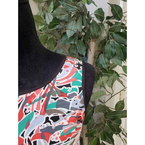 Nine West Womens Multicolor Polyester Sleeveless Round Neck Top Blouse Size M - Picture 3 of 14